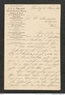 Nachlass Franz Steindachner, Brief von J. F. G. Umlauf an Franz Steindachner (23.02.1884), Inv.Nr. 554.04, Seite 1